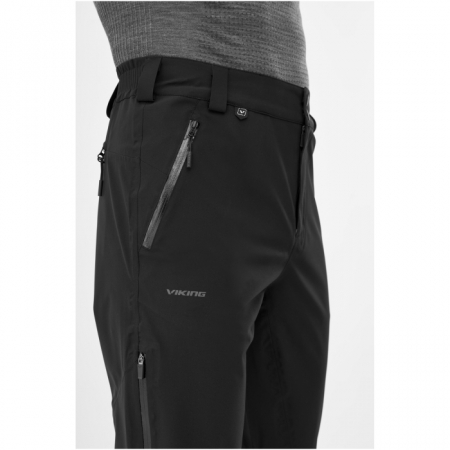 Pantaloni drumetie impermeabili barbati VIKING TREK PRO 2.0 negru [5]