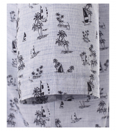 Camasa maneca scurta CASA MODA print barbati [3]
