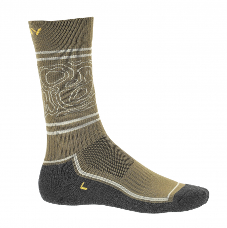 sosete sport - Sosete bambus barbati VIKING BOOSOCKS oliv/bej
