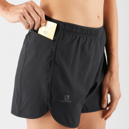 Short alergare femei SALOMON AGILE negru [4]