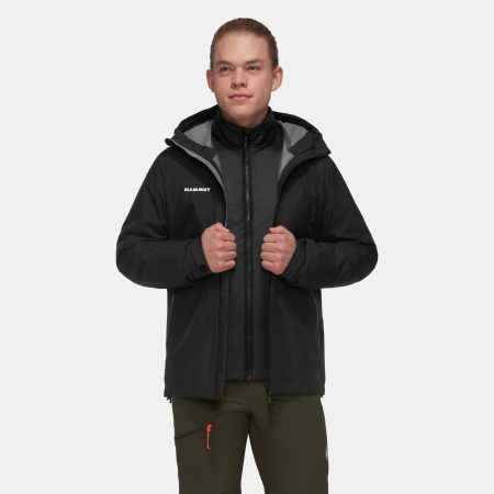 Jacheta  3in1 impermeabila gluga 15K/15K  2.5L barbati MAMMUT Alto Light  HS negru [2]