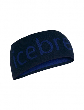 sepci bandane caciuli - Banda cap merino unisex ICEBREAKER logo bleumarin