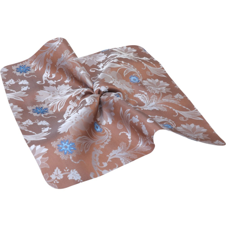 Accesorii - Batista jacquard LINTA maro floral