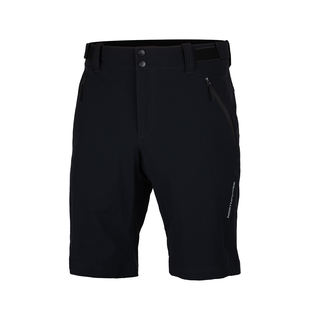 pantaloni sport si drumetie - Pantaloni scurti drumetie barbati NORTHFINDER AMMAD negru