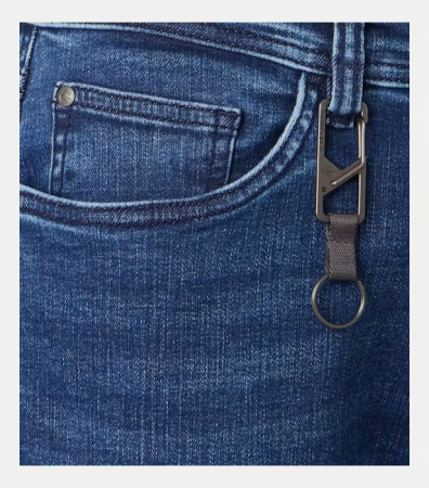 Blugi scurti bermuda barbati CASA MODA albastru inchis [2]