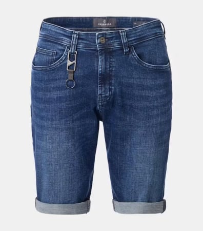 pantaloni scurti - Blugi scurti bermuda barbati CASA MODA albastru inchis