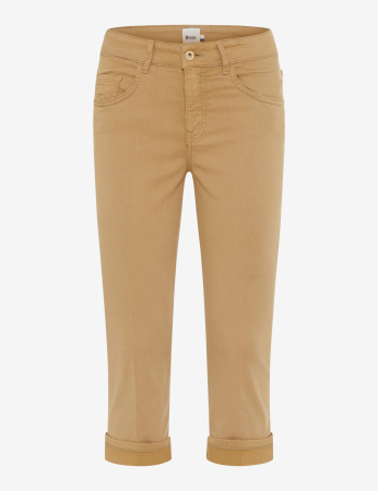 pantaloni blugi dama - Blugi 3/4 bumbac/lyocell femei BRAX SHAKIRA C bej