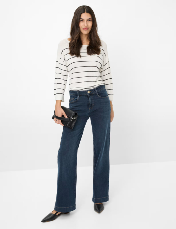 Blugi subtiri evazati femei BRAX MAINE bleumarin [5]