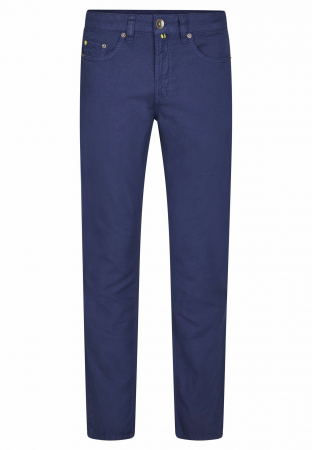 pantaloni 5 buzunare - Pantaloni subtiri bumbac/in barbati HECHTER 26070-121352 bleumarin 680