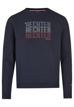 tricouri maneca lunga - Bluza bumbac organic barbati DANIEL HECHTER ECO bleumarin