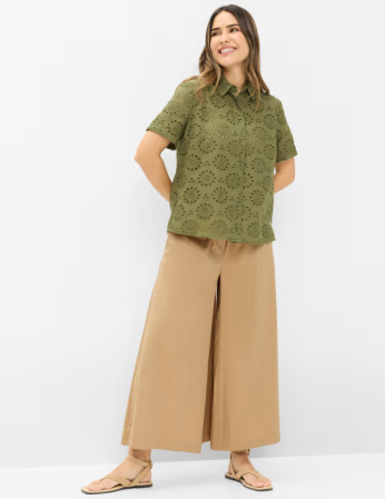 Bluza brodata bumbac femei BRAX VERA verde [3]