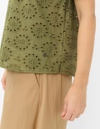 Bluza brodata bumbac femei BRAX VERA verde [5]