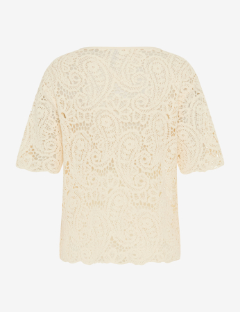 Bluza dantela bumbac femei BRAX CARA S  crem [3]