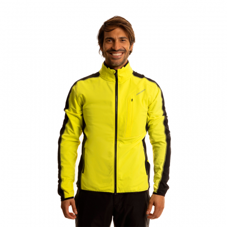 bluze midlayer training fleece - Bluza midlayer barbati FISCHER UP FLEX galben
