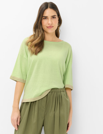 Bluza in/bumbac femei BRAX NOEMI verde deschis [1]