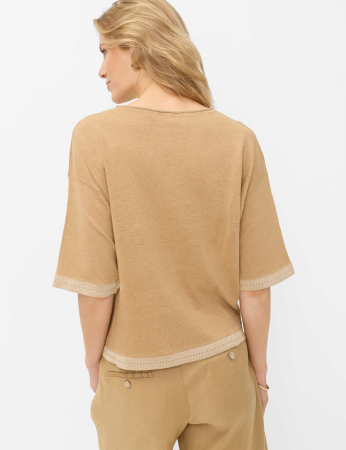 Bluza in/bumbac femei BRAX NOEMI maro deschis [4]