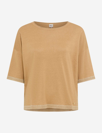 Articole femei - Bluza in/bumbac femei BRAX NOEMI maro deschis