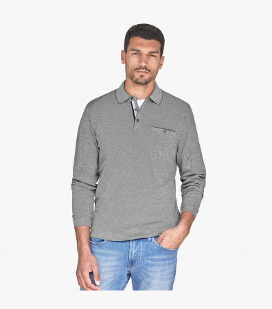 Bluza polo barbati CASA MODA gri/bleumarin [4]