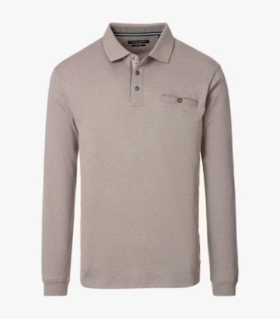 tricouri polo - Bluza polo barbati CASA MODA bej