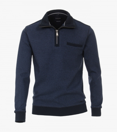 pulover troyer - Troyer bumbac barbati CASA MODA albastru