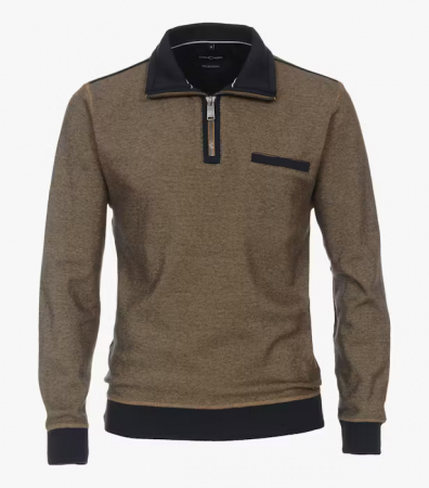 Pulovere - Pulover troyer bumbac barbati CASA MODA galben