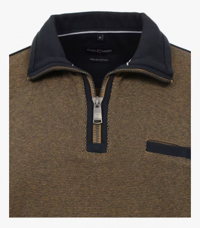 Pulover troyer bumbac barbati CASA MODA galben [2]