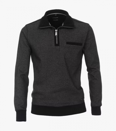 Pulovere - Pulover troyer bumbac barbati CASA MODA gri