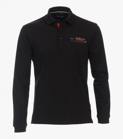 tricouri polo - Bluza polo barbati CASA MODA Racing negru