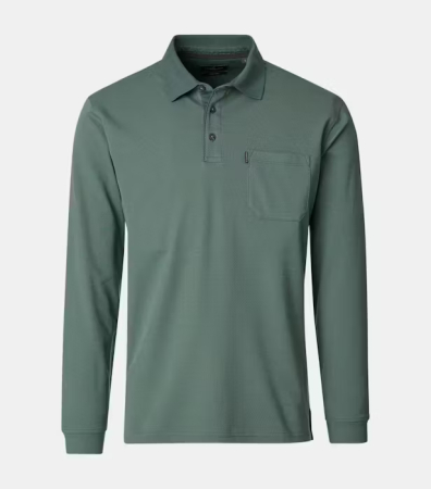 tricouri polo - Bluza polo barbati CASA MODA verde