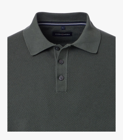 Bluza polo bumbac barbati CASA MODA verde inchis [2]