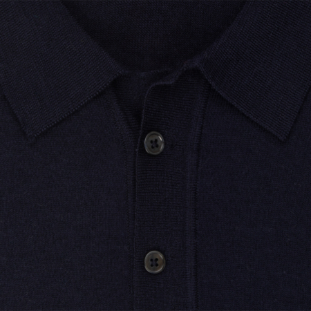 Bluza polo merino barbati SEIDENSTICKER Shaped bleumarin [3]
