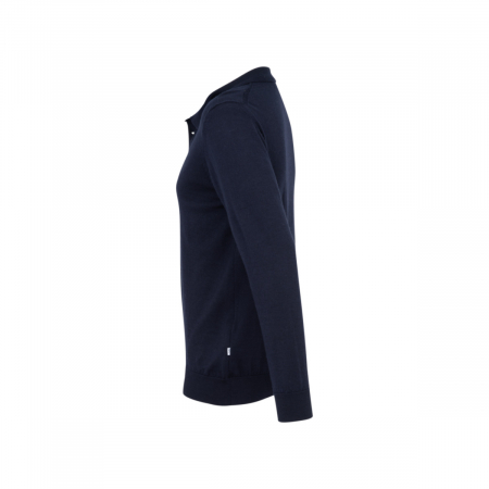 Bluza polo merino barbati SEIDENSTICKER Shaped bleumarin [2]