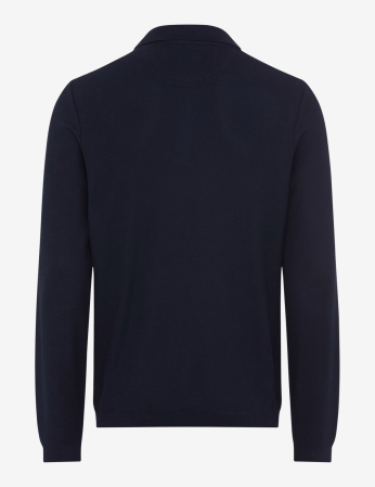 Bluza polo bumbac/modal barbati BRAX PAROS bleumarin [1]