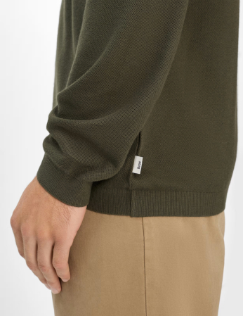 Bluza polo bumbac/modal barbati BRAX PAROS kaki [6]