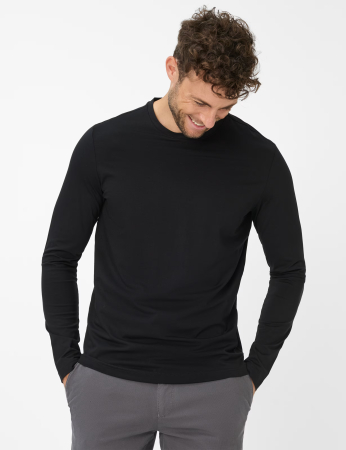 Bluza bumbac barbati BRAX TIMON negru [2]