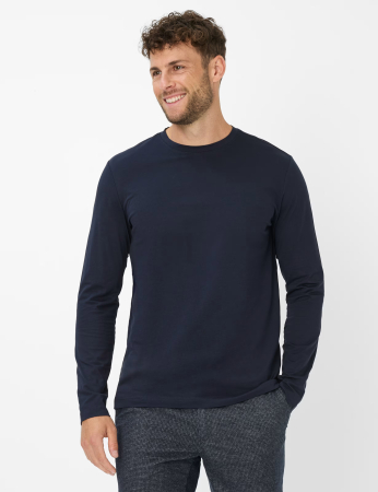 Bluza bumbac barbati BRAX TIMON bleumarin [2]