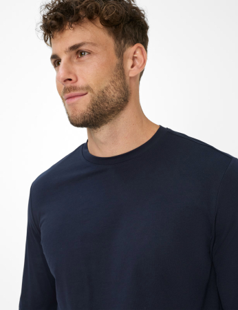 Bluza bumbac barbati BRAX TIMON bleumarin [6]