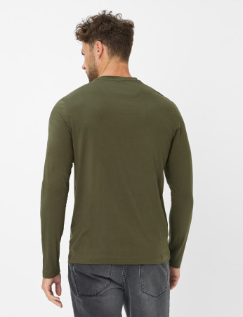 Bluza bumbac barbati BRAX TIMON kaki [3]