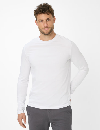 Bluza bumbac barbati BRAX TIMON alb [2]