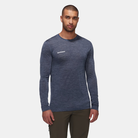 Bluza multisport lana/lyocell MAMMUT Tree FL bleumarin [1]