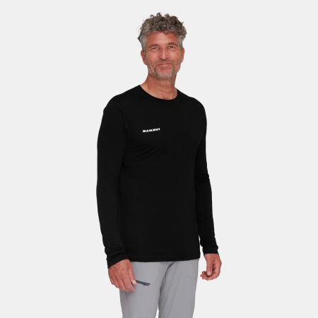 Bluza multisport lana/lyocell MAMMUT Tree FL negru [1]