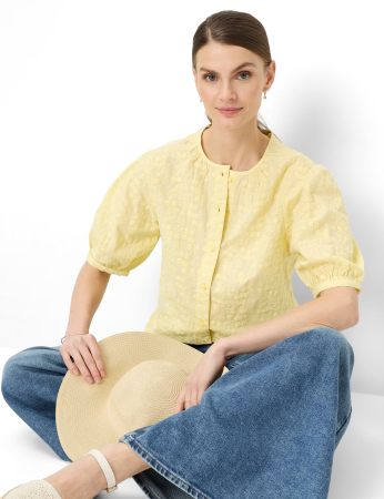 Bluza nasturi bumbac femei BRAX VEA galben [5]