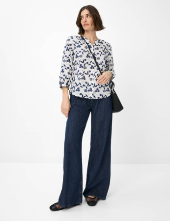 Bluza bumbac femei BRAX VELIA 415558-94151000 alb model floral [5]