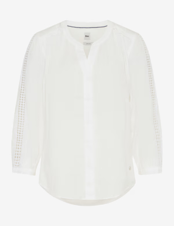 topuri camasi pulovere dama - Bluza brodata in femei BRAX VELIA  alb