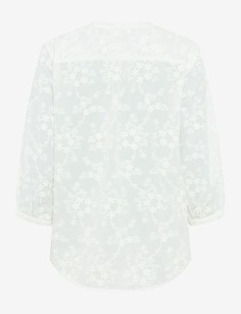 Bluza brodata bumbac femei BRAX VELIA alb model floral [3]