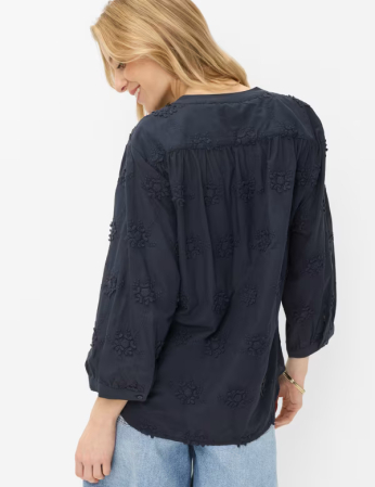 Bluza brodata bumbac femei BRAX VELIA  bleumarin [2]