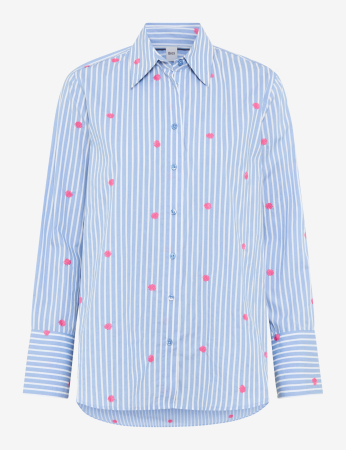 Articole femei - Bluza bumbac femei BRAX VIKI bleu dungi