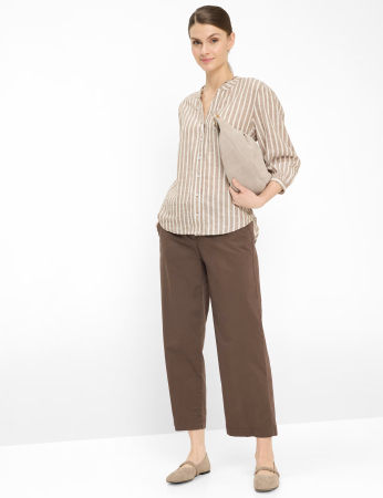 Bluza in/vascoza maneca 3/4 femei BRAX VIOLET maro [4]