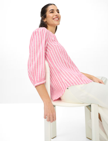 Bluza in/vascoza maneca 3/4 femei BRAX VIOLET roz [5]