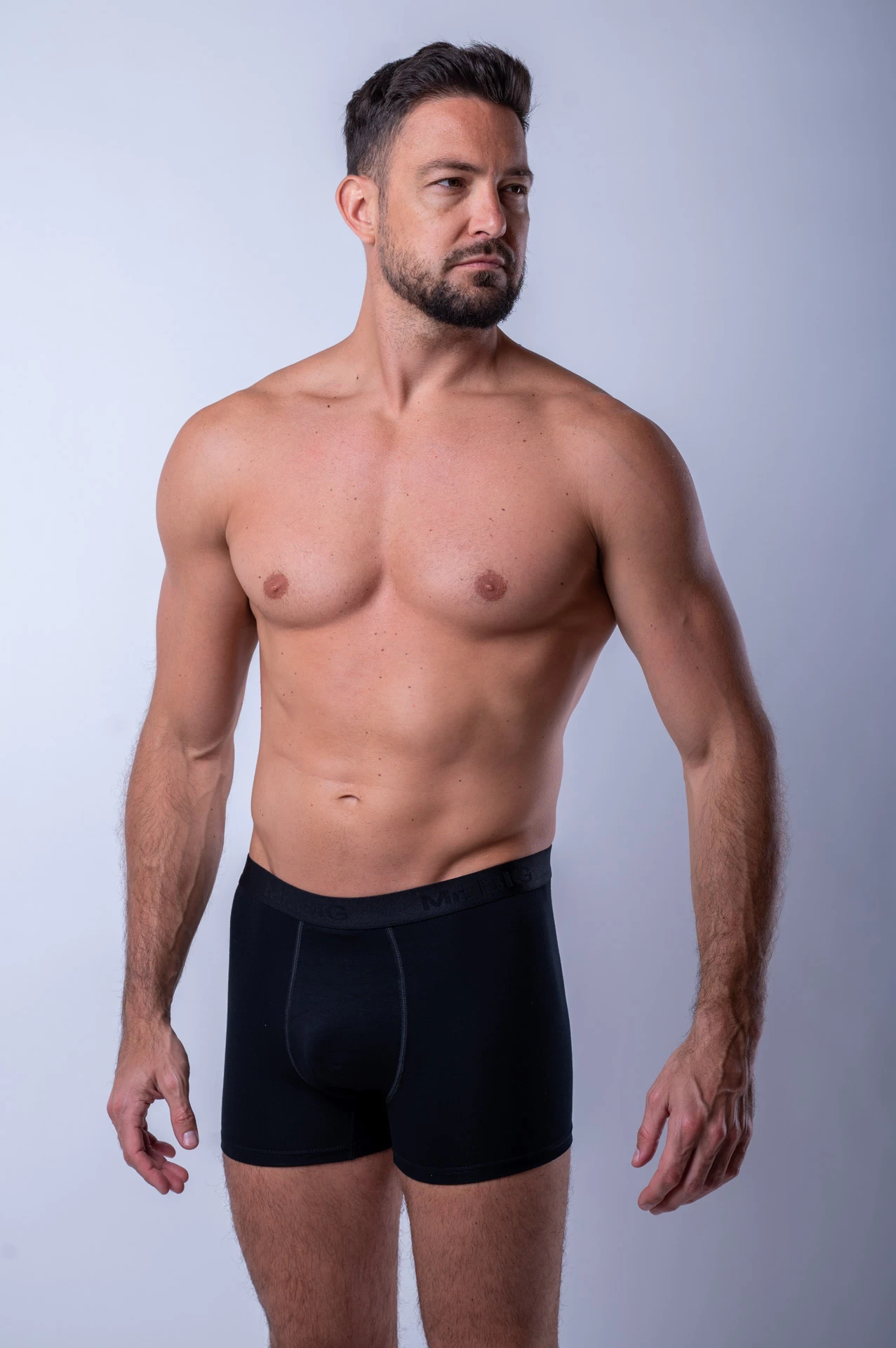 pijamale lenjerie de corp - Boxeri bambus barbati MR. BIG 216 negru